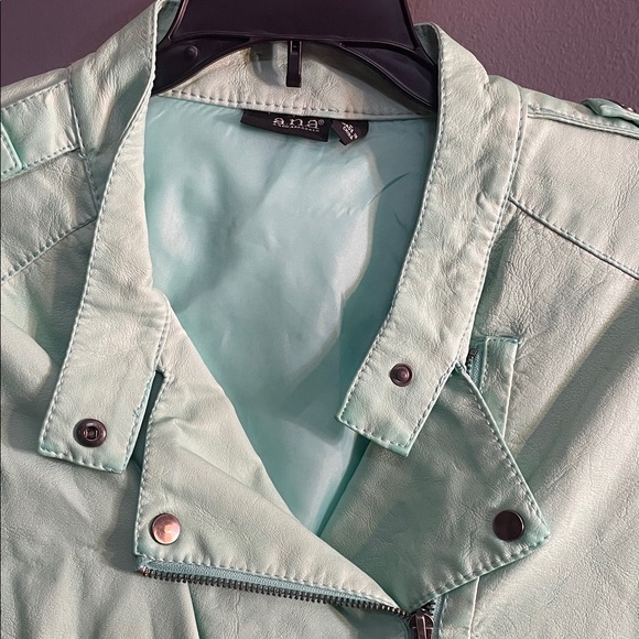 💚 a.n.a Mint Moto Utility Jacket | NWT | Size ___ - Picture 3 of 6